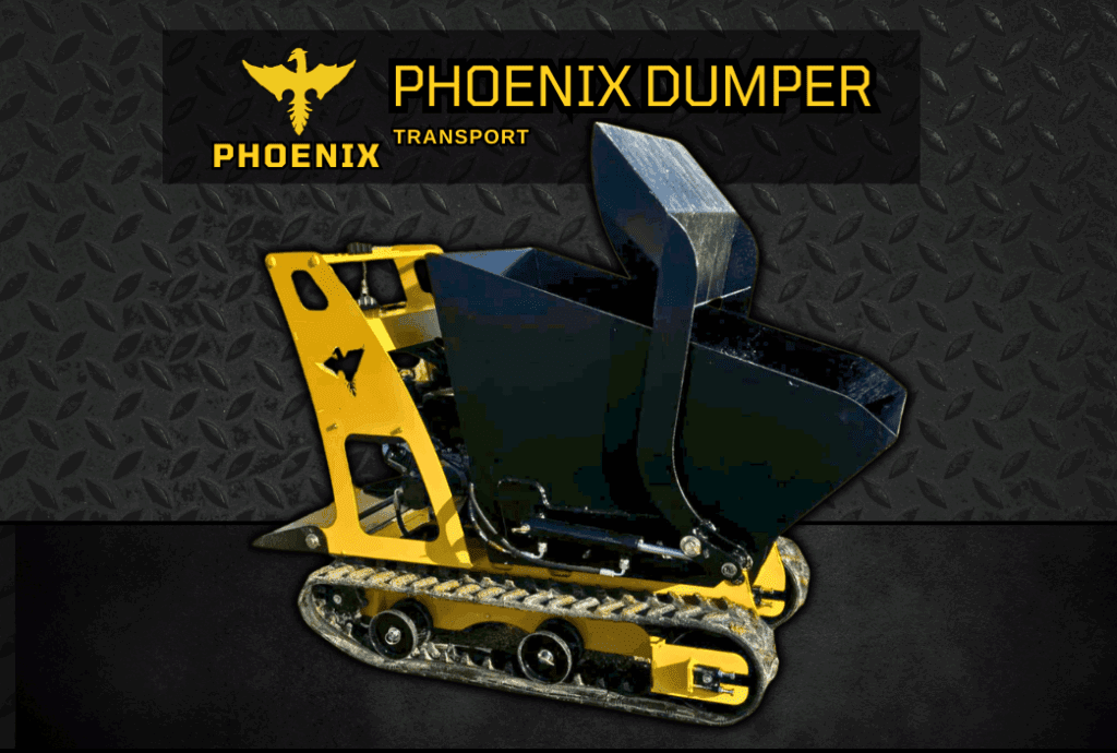 Vente PHOENIX Dumper transport gravats travaux aménagement jardin maison terrain