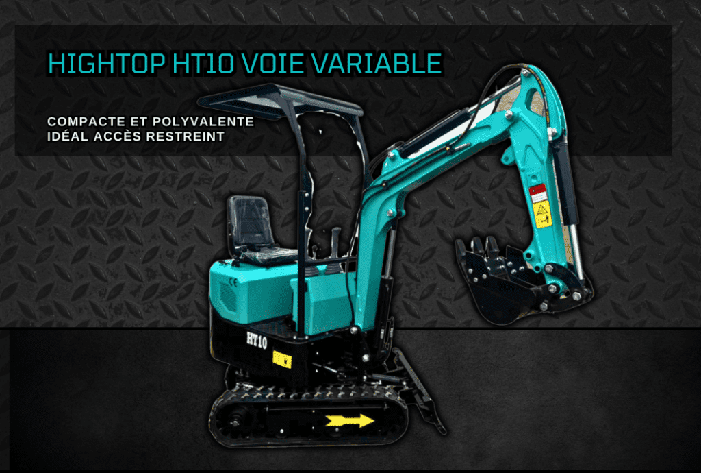 Vente HIGHTOP minipelle voie variable accès restreint chemin travaux jardin maison